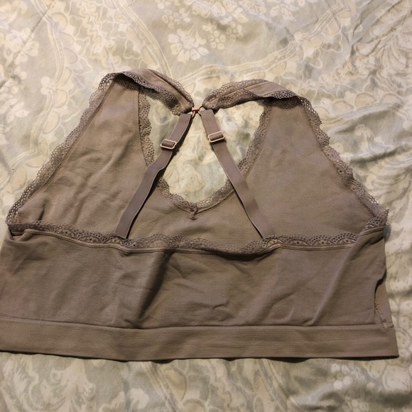 Pink Nude Stretch Bra with Racerback Hook on Back - Picture 4 of 5